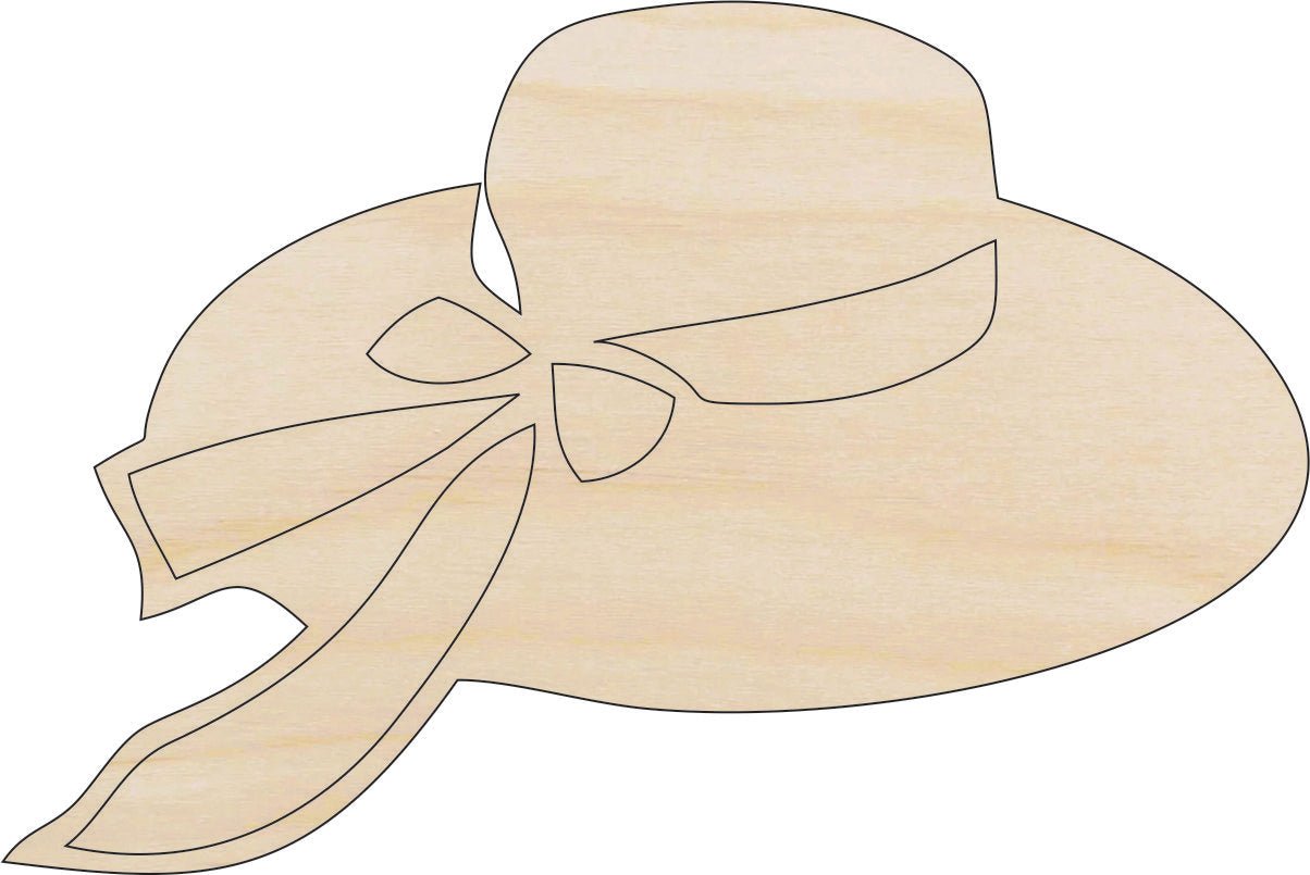 Hat Wood Craft Shape - Laser Cut Baltic Birch Unfinished DIY Wood Art Supplies CLT86 - The Wood Shape Store