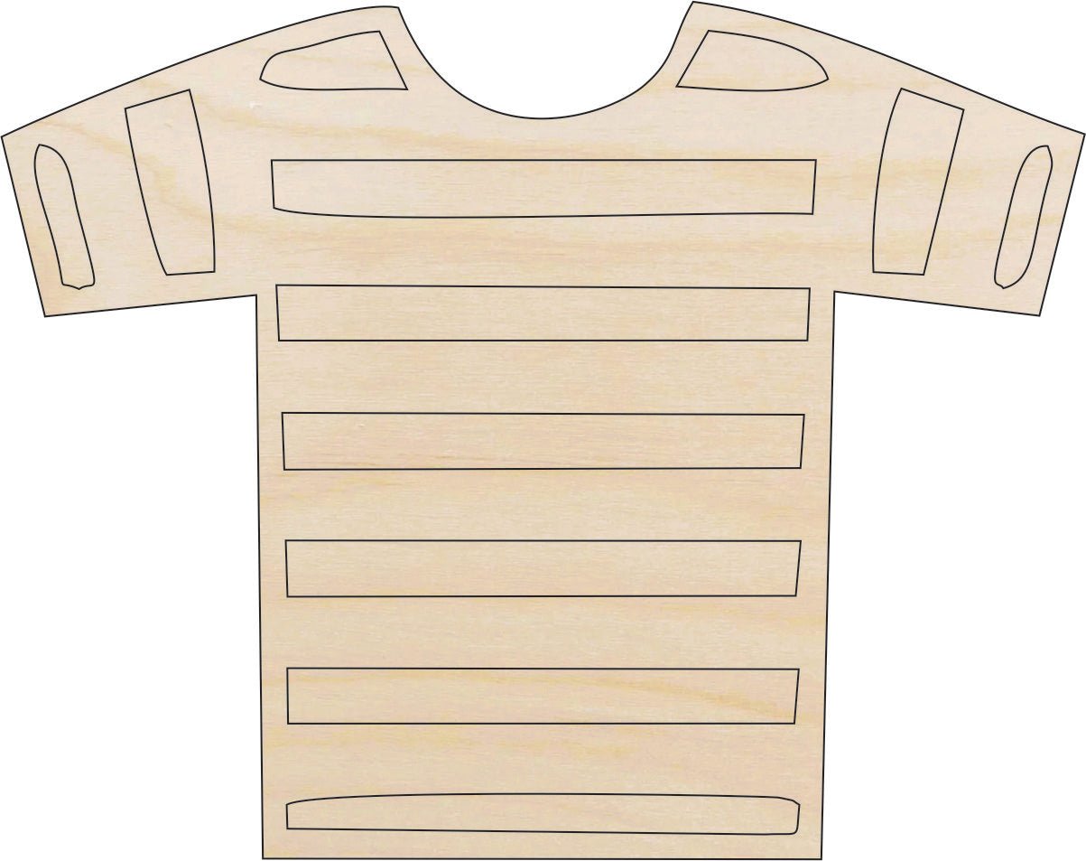 Shirt Wood Craft Shape - Laser Cut Baltic Birch Unfinished DIY Wood Art Supplies CLT87 - The Wood Shape Store