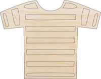 Shirt Wood Craft Shape - Laser Cut Baltic Birch Unfinished DIY Wood Art Supplies CLT87 - The Wood Shape Store