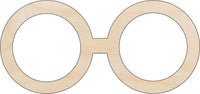 Glasses Wood Craft Shape - Laser Cut Baltic Birch Unfinished DIY Wood Art Supplies CLT8 - The Wood Shape Store