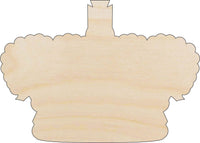 Crown Wood Craft Shape - Laser Cut Baltic Birch Unfinished DIY Wood Art Supplies CLT94 - The Wood Shape Store