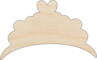 Crown Wood Craft Shape - Laser Cut Baltic Birch Unfinished DIY Wood Art Supplies CLT95 - The Wood Shape Store