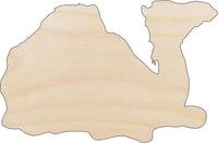 Camel Wood Craft Shape - Laser Cut Baltic Birch Unfinished DIY Wood Art Supplies CML7 - The Wood Shape Store