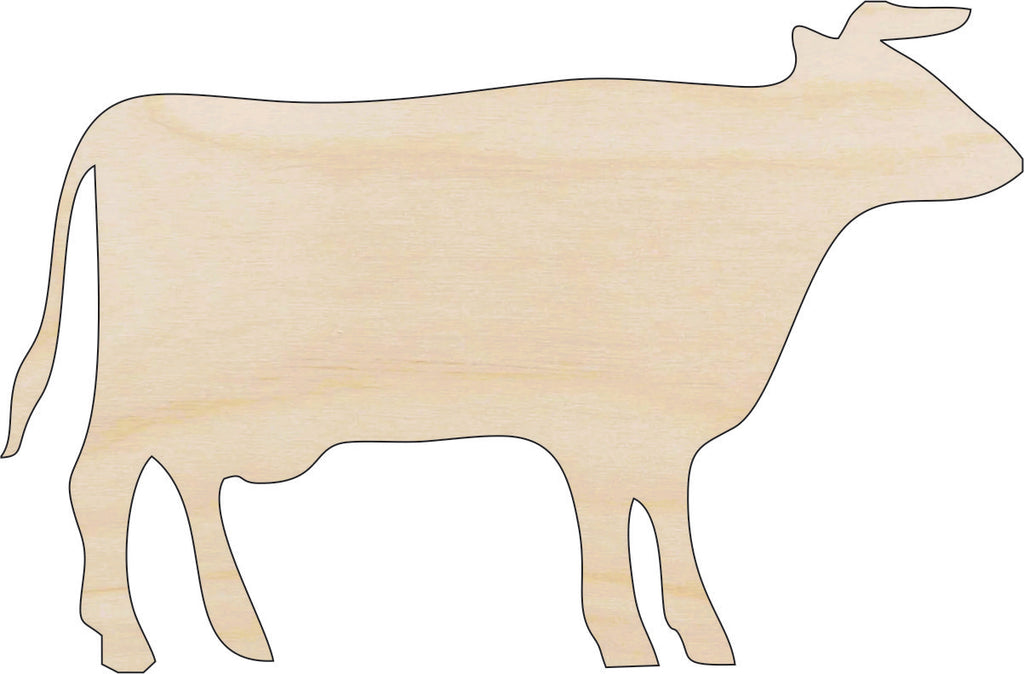 Cow - Laser Cut Out Unfinished Wood Craft Shape COW17