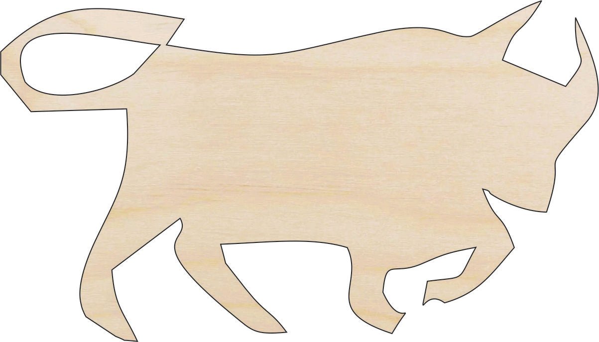 Cow Wood Craft Shape - Laser Cut Baltic Birch Unfinished DIY Wood Art Supplies COW19 - The Wood Shape Store