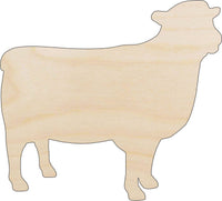 Cow Wood Craft Shape - Laser Cut Baltic Birch Unfinished DIY Wood Art Supplies COW35 - The Wood Shape Store