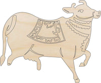 Cow Wood Craft Shape - Laser Cut Baltic Birch Unfinished DIY Wood Art Supplies COW36 - The Wood Shape Store