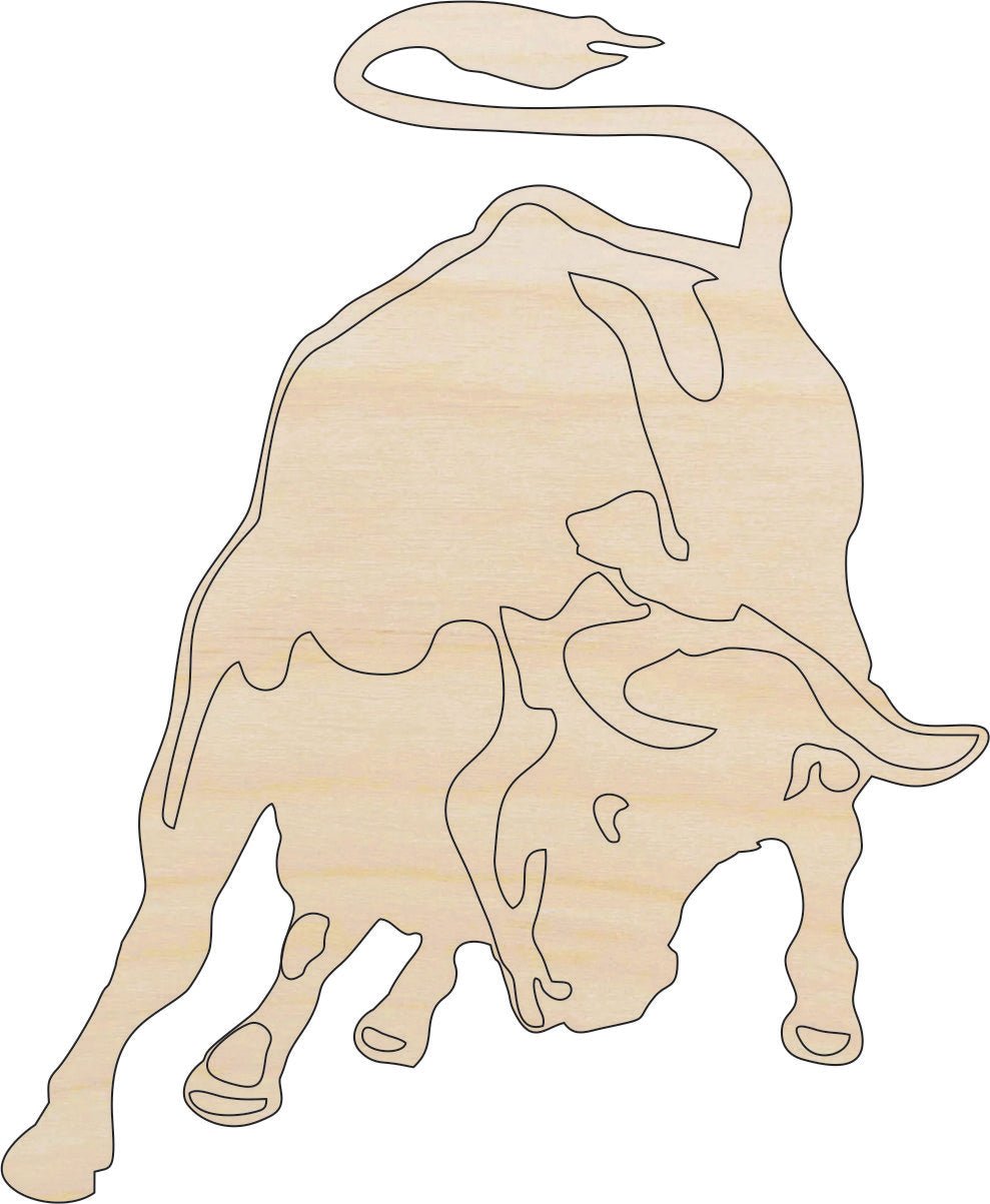 Cow Wood Craft Shape - Laser Cut Baltic Birch Unfinished DIY Wood Art Supplies COW4 - The Wood Shape Store