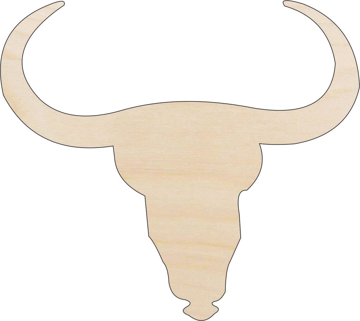 Cow Wood Craft Shape - Laser Cut Baltic Birch Unfinished DIY Wood Art Supplies COW6 - The Wood Shape Store