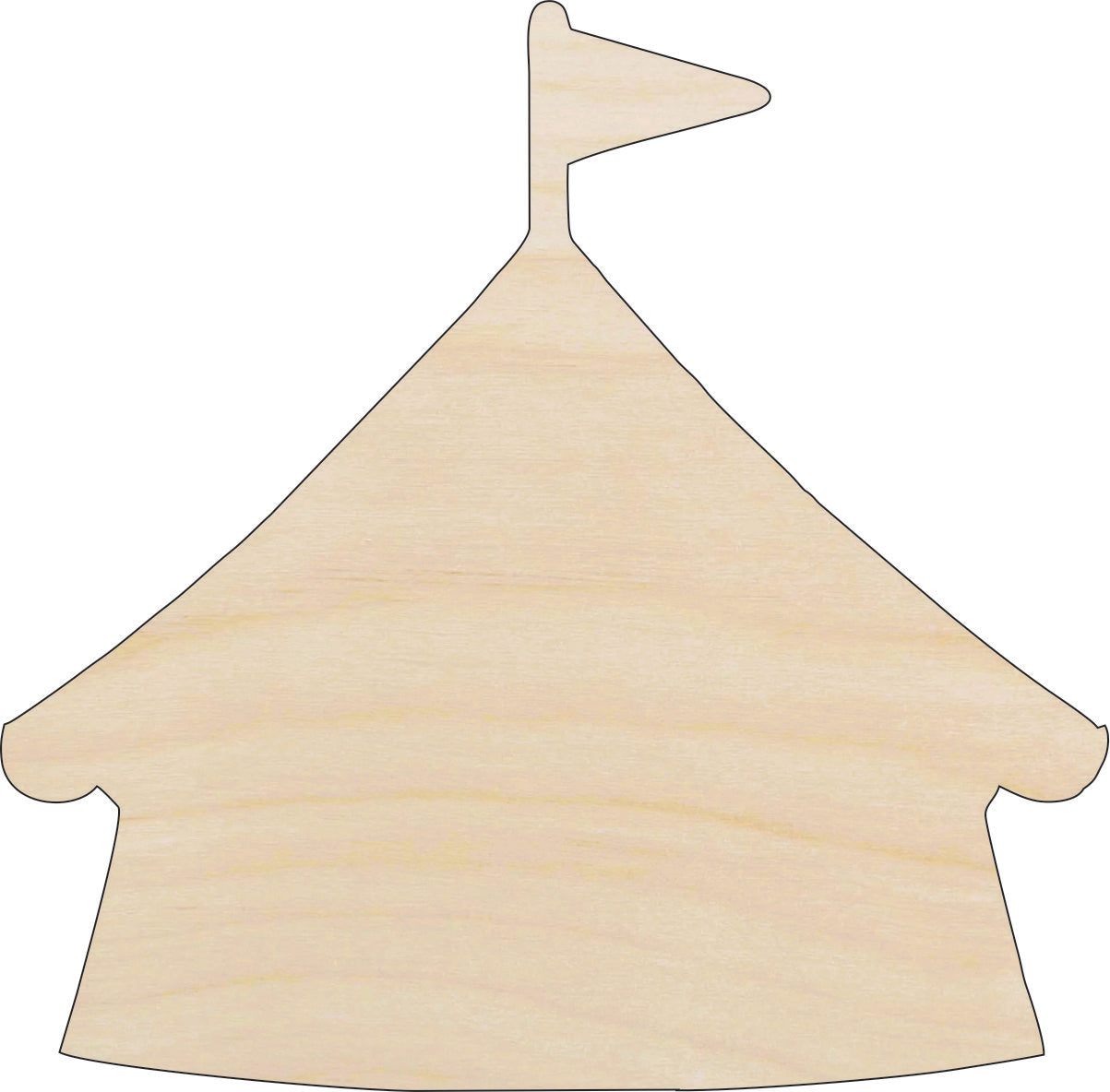 Tent Circus - Laser Cut Out Unfinished Wood Craft Shape CRC8 Tent Circus - Laser Cut Out Unfinished Wood Craft Shape CRC8