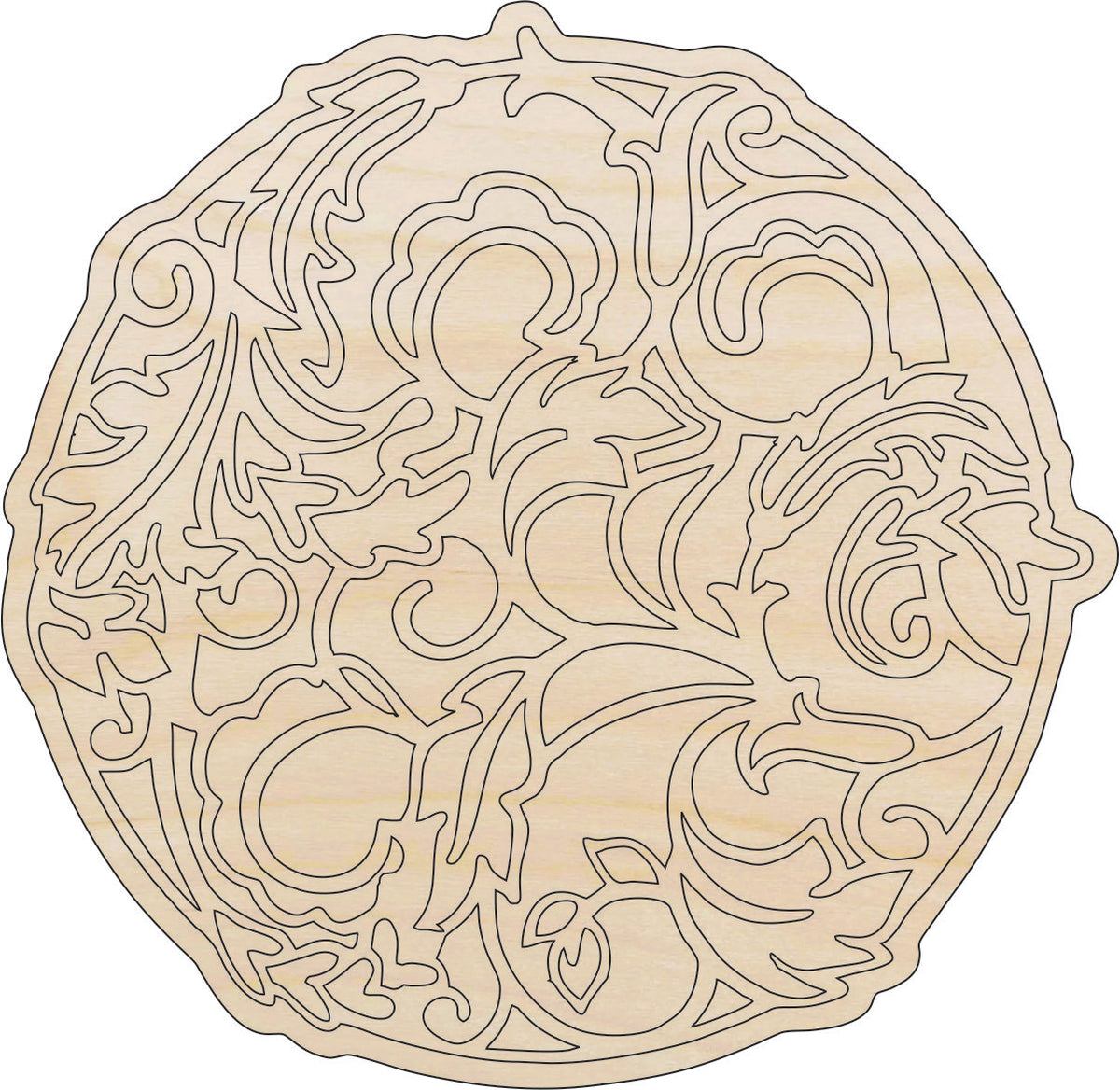 Design Flower - Laser Cut Out Unfinished Wood Craft Shape CSTR12 Design Flower - Laser Cut Out Unfinished Wood Craft Shape CSTR12
