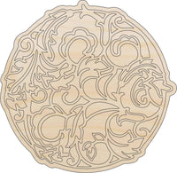 Flower Wood Craft Shape - Laser Cut Baltic Birch Unfinished DIY Wood Art Supplies CSTR12 - The Wood Shape Store