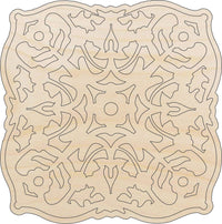 Flower Wood Craft Shape - Laser Cut Baltic Birch Unfinished DIY Wood Art Supplies CSTR15 - The Wood Shape Store
