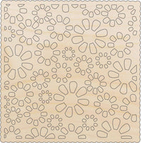 Flower DesignWood Craft Shape - Laser Cut Baltic Birch Unfinished DIY Wood Art Supplies CSTR17 - The Wood Shape Store