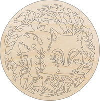 Fox DesignWood Craft Shape - Laser Cut Baltic Birch Unfinished DIY Wood Art Supplies CSTR5 - The Wood Shape Store