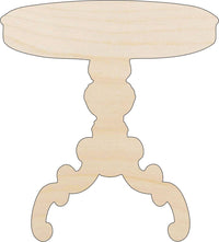 Table Wood Craft Shape - Laser Cut Baltic Birch Unfinished DIY Wood Art Supplies DCR19 - The Wood Shape Store