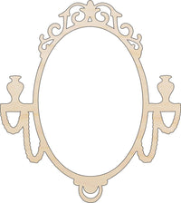 Mirror Wood Craft Shape - Laser Cut Baltic Birch Unfinished DIY Wood Art Supplies DCR1 - The Wood Shape Store