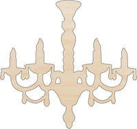 Chandelier Wood Craft Shape - Laser Cut Baltic Birch Unfinished DIY Wood Art Supplies DCR24 - The Wood Shape Store