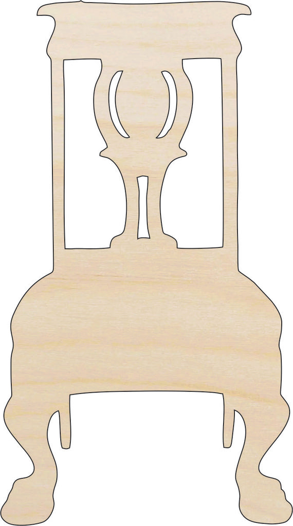 Decor Chair - Laser Cut Out Unfinished Wood Craft Shape DCR2