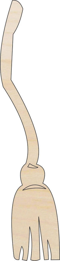 Broom Wood Craft Shape - Laser Cut Baltic Birch Unfinished DIY Wood Art Supplies DCR38 - The Wood Shape Store
