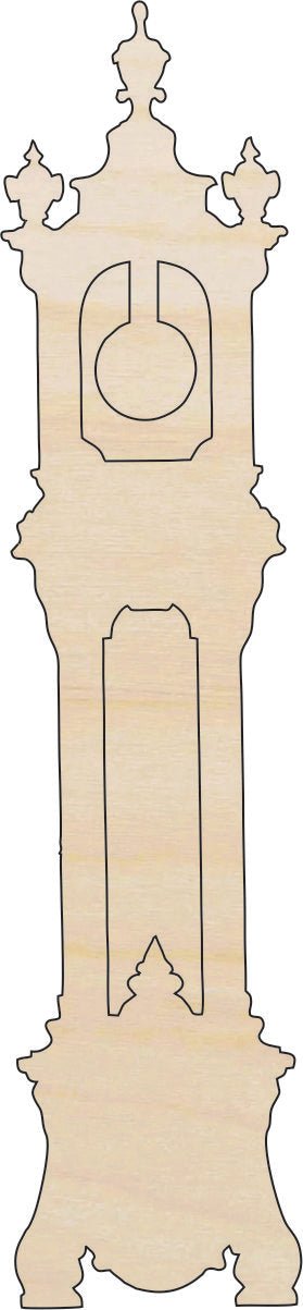 Clock Wood Craft Shape - Laser Cut Baltic Birch Unfinished DIY Wood Art Supplies DCR39 - The Wood Shape Store