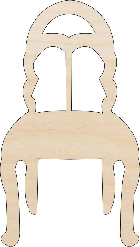 Decor Chair - Laser Cut Out Unfinished Wood Craft Shape DCR40