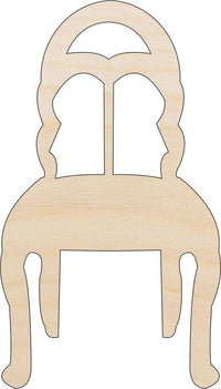 Chair Wood Craft Shape - Laser Cut Baltic Birch Unfinished DIY Wood Art Supplies DCR40 - The Wood Shape Store
