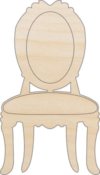 Chair Wood Craft Shape - Laser Cut Baltic Birch Unfinished DIY Wood Art Supplies DCR41 - The Wood Shape Store