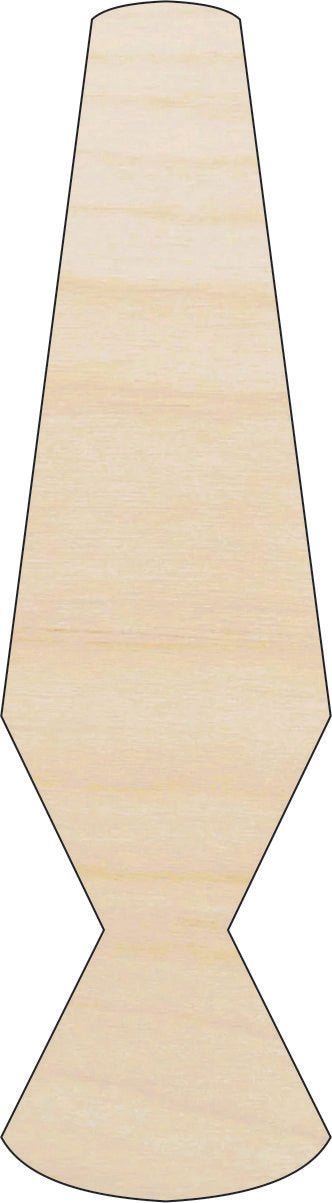 Lava Lamp Wood Craft Shape - Laser Cut Baltic Birch Unfinished DIY Wood Art Supplies DCR45 - The Wood Shape Store