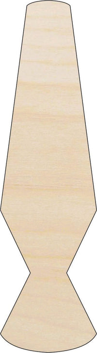 Lava Lamp Wood Craft Shape - Laser Cut Baltic Birch Unfinished DIY Wood Art Supplies DCR45 - The Wood Shape Store