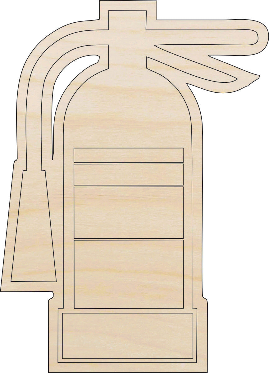 Building Fire Extinguisher - Laser Cut Out Unfinished Wood Craft Shape DCR49 Building Fire Extinguisher - Laser Cut Out Unfinished Wood Craft Shape DCR49