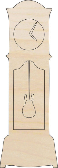 Clock Wood Craft Shape - Laser Cut Baltic Birch Unfinished DIY Wood Art Supplies DCR5 - The Wood Shape Store