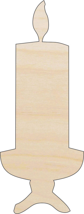 Candle - Laser Cut Out Unfinished Wood Craft Shape XMS20 Candle - Laser Cut Out Unfinished Wood Craft Shape XMS20
