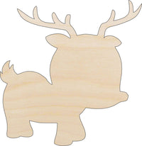 Deer Wood Craft Shape - Laser Cut Baltic Birch Unfinished DIY Wood Art Supplies DER15 - The Wood Shape Store