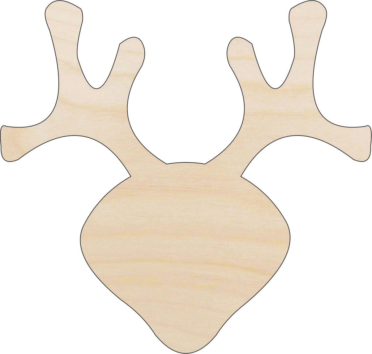 Deer Wood Craft Shape - Laser Cut Baltic Birch Unfinished DIY Wood Art Supplies DER16 - The Wood Shape Store