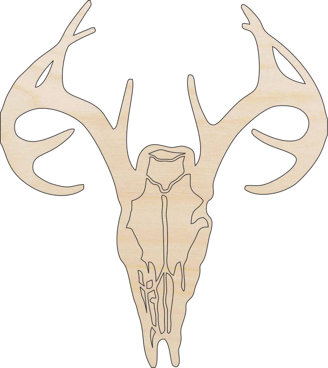 Deer Wood Craft Shape - Laser Cut Baltic Birch Unfinished DIY Wood Art Supplies DER18 - The Wood Shape Store