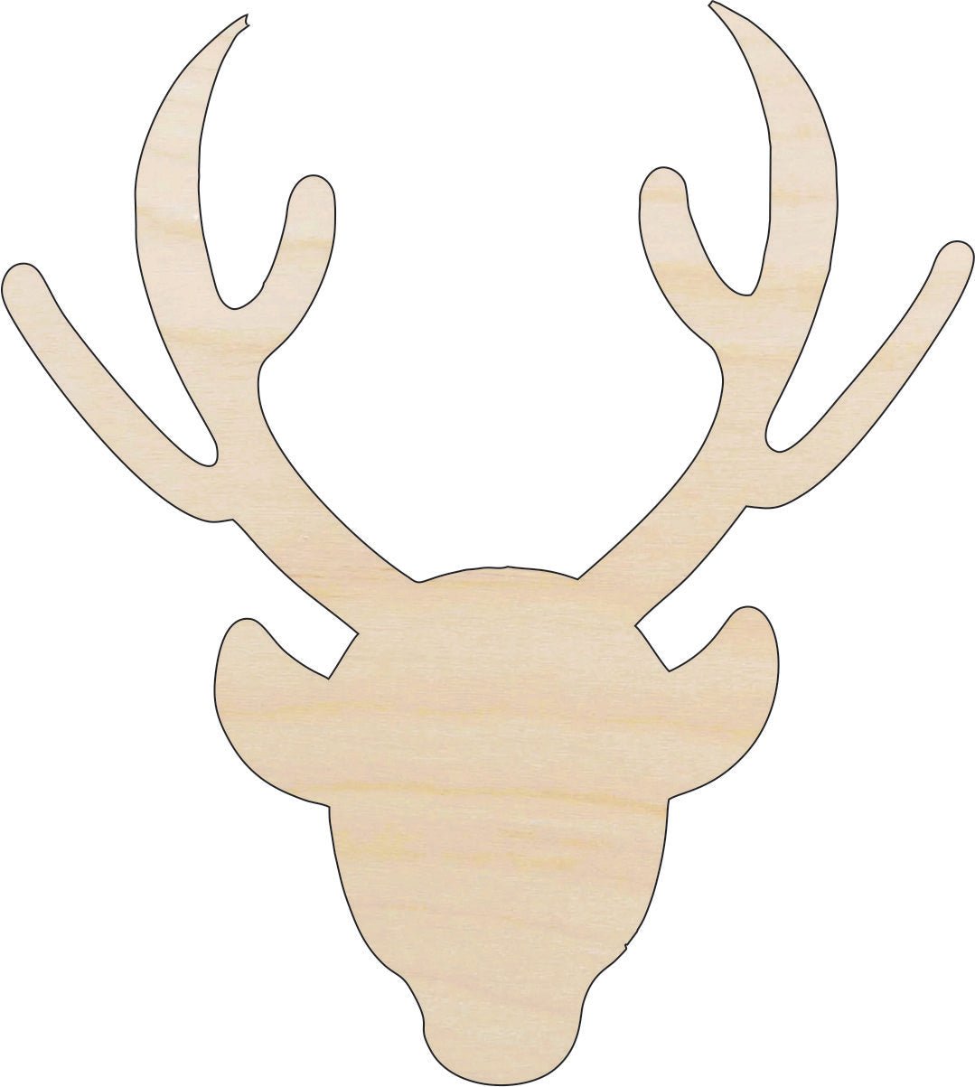 Deer Wood Craft Shape - Laser Cut Baltic Birch Unfinished DIY Wood Art Supplies DER19 - The Wood Shape Store
