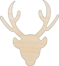 Deer Wood Craft Shape - Laser Cut Baltic Birch Unfinished DIY Wood Art Supplies DER19 - The Wood Shape Store