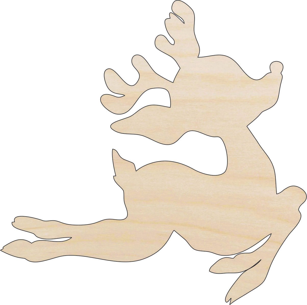 Deer Wood Craft Shape - Laser Cut Baltic Birch Unfinished DIY Wood Art Supplies DER1 - The Wood Shape Store