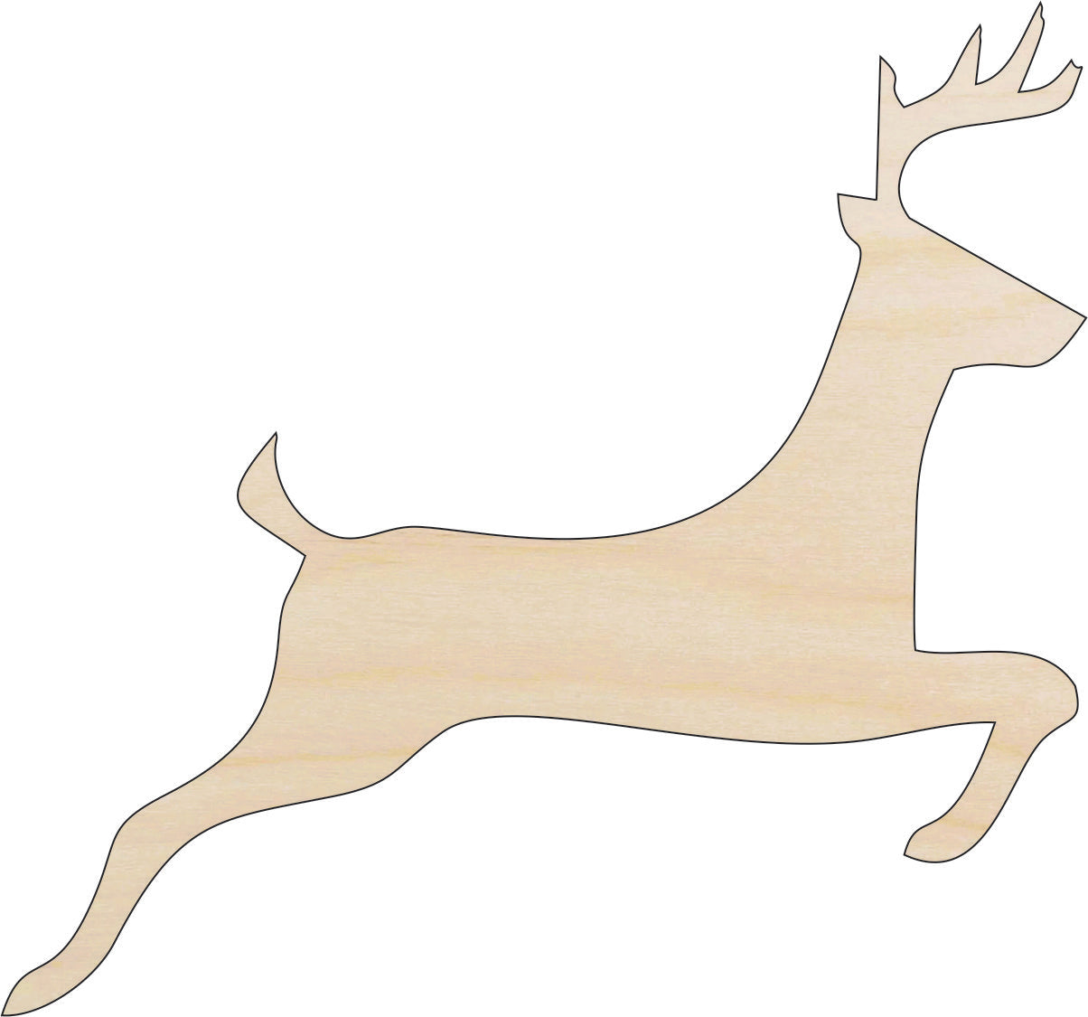 Deer - Laser Cut Out Unfinished Wood Craft Shape DER32 Deer - Laser Cut Out Unfinished Wood Craft Shape DER32