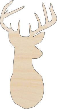 Deer Wood Craft Shape - Laser Cut Baltic Birch Unfinished DIY Wood Art Supplies DER33 - The Wood Shape Store