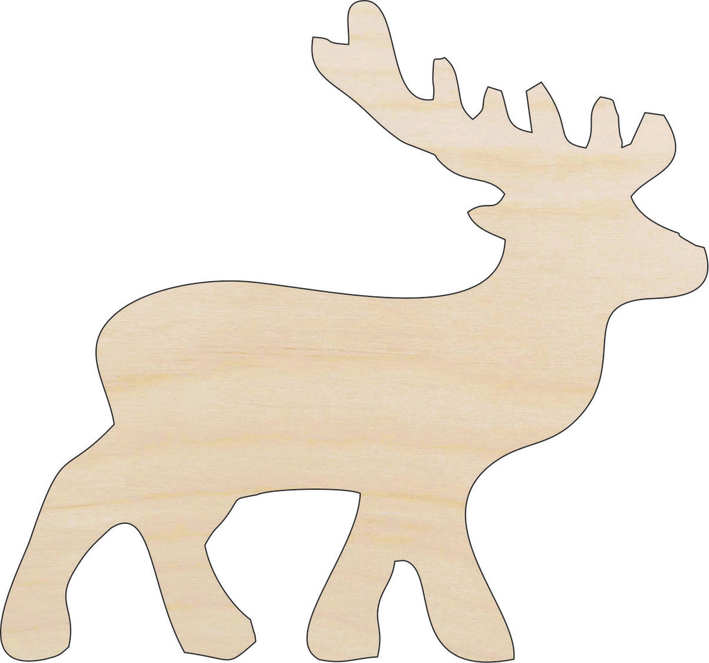 Deer  - Laser Cut Out Unfinished Wood Craft Shape DER35
