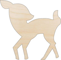 Deer Wood Craft Shape - Laser Cut Baltic Birch Unfinished DIY Wood Art Supplies DER37 - The Wood Shape Store