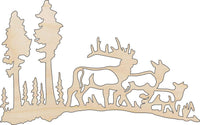 Deer Wood Craft Shape - Laser Cut Baltic Birch Unfinished DIY Wood Art Supplies DER42 - The Wood Shape Store