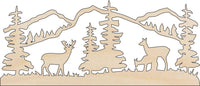 Deer Wood Craft Shape - Laser Cut Baltic Birch Unfinished DIY Wood Art Supplies DER46 - The Wood Shape Store