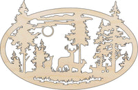Deer Wood Craft Shape - Laser Cut Baltic Birch Unfinished DIY Wood Art Supplies DER47 - The Wood Shape Store