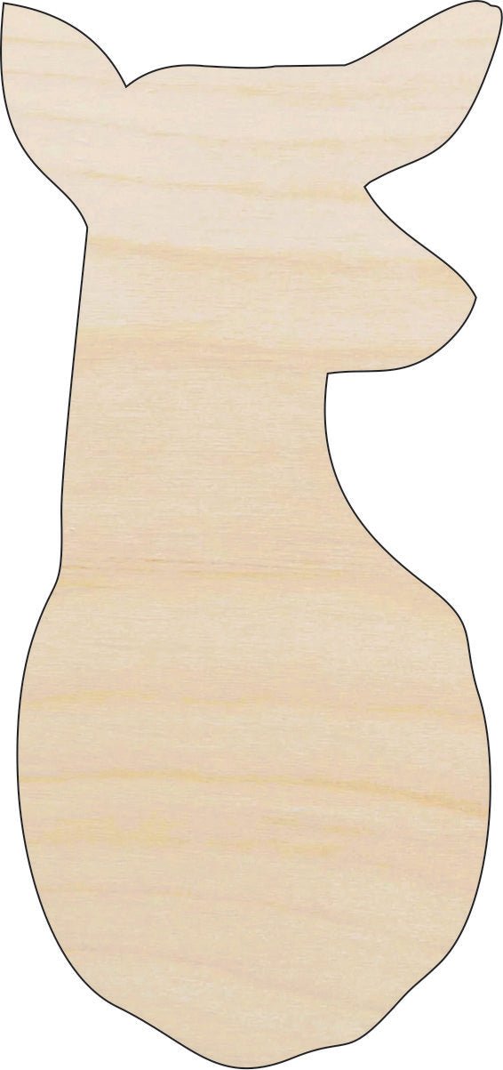 Deer Wood Craft Shape - Laser Cut Baltic Birch Unfinished DIY Wood Art Supplies DER55 - The Wood Shape Store