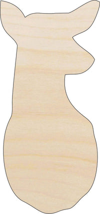 Deer Wood Craft Shape - Laser Cut Baltic Birch Unfinished DIY Wood Art Supplies DER55 - The Wood Shape Store