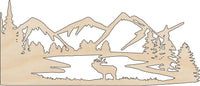 Deer Wood Craft Shape - Laser Cut Baltic Birch Unfinished DIY Wood Art Supplies DER63 - The Wood Shape Store