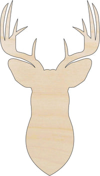 Deer Wood Craft Shape - Laser Cut Baltic Birch Unfinished DIY Wood Art Supplies DER70 - The Wood Shape Store